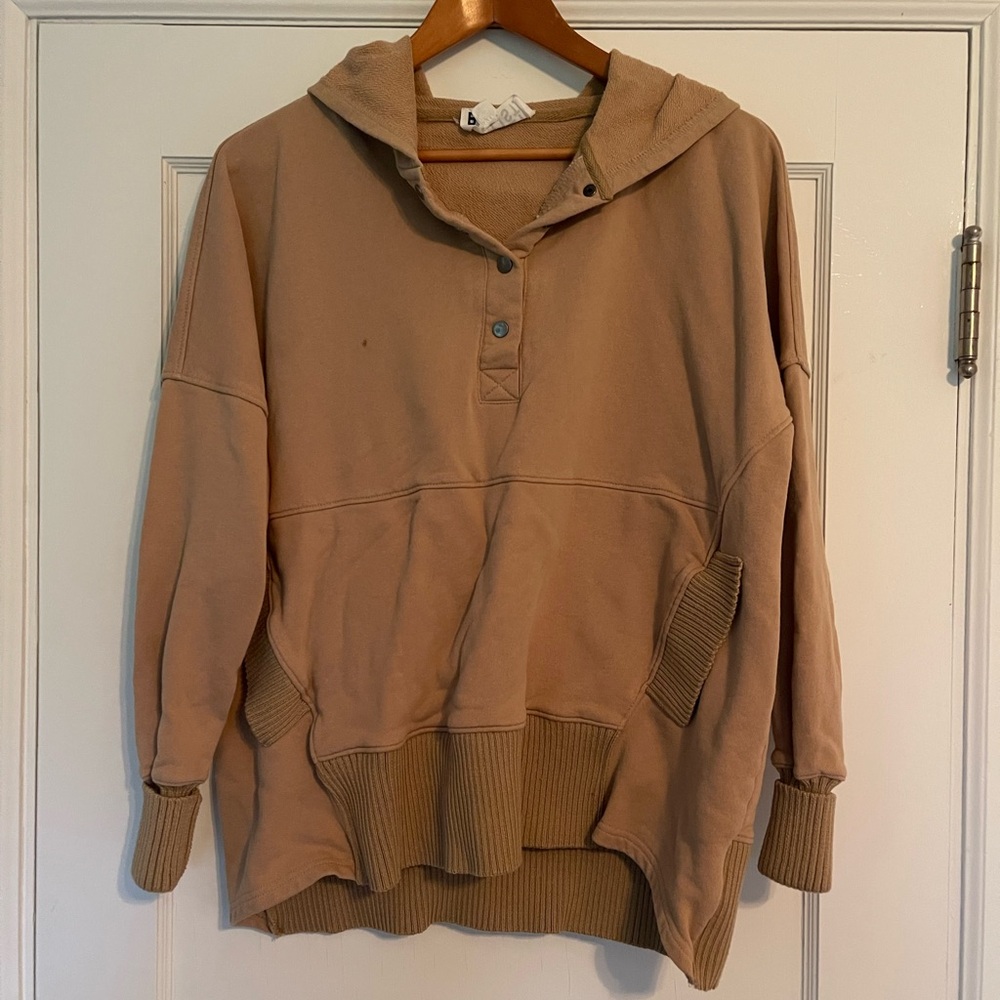 BUCKETLIST Tan Cowl Neck Sweater